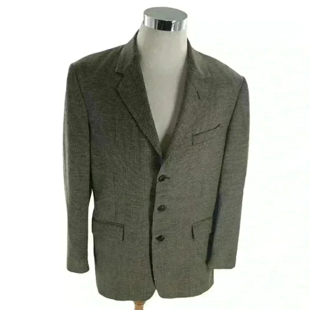 Gianfranco  Italy 100% Wool Fully Lined 3 Button  Coat Jacket Men